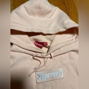 Supreme Pink Hoodie Large
